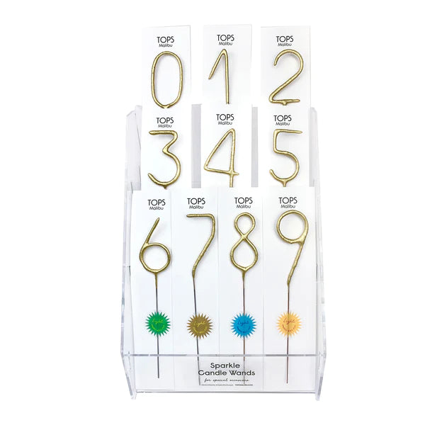 Big Golden Sparkler Wand Number