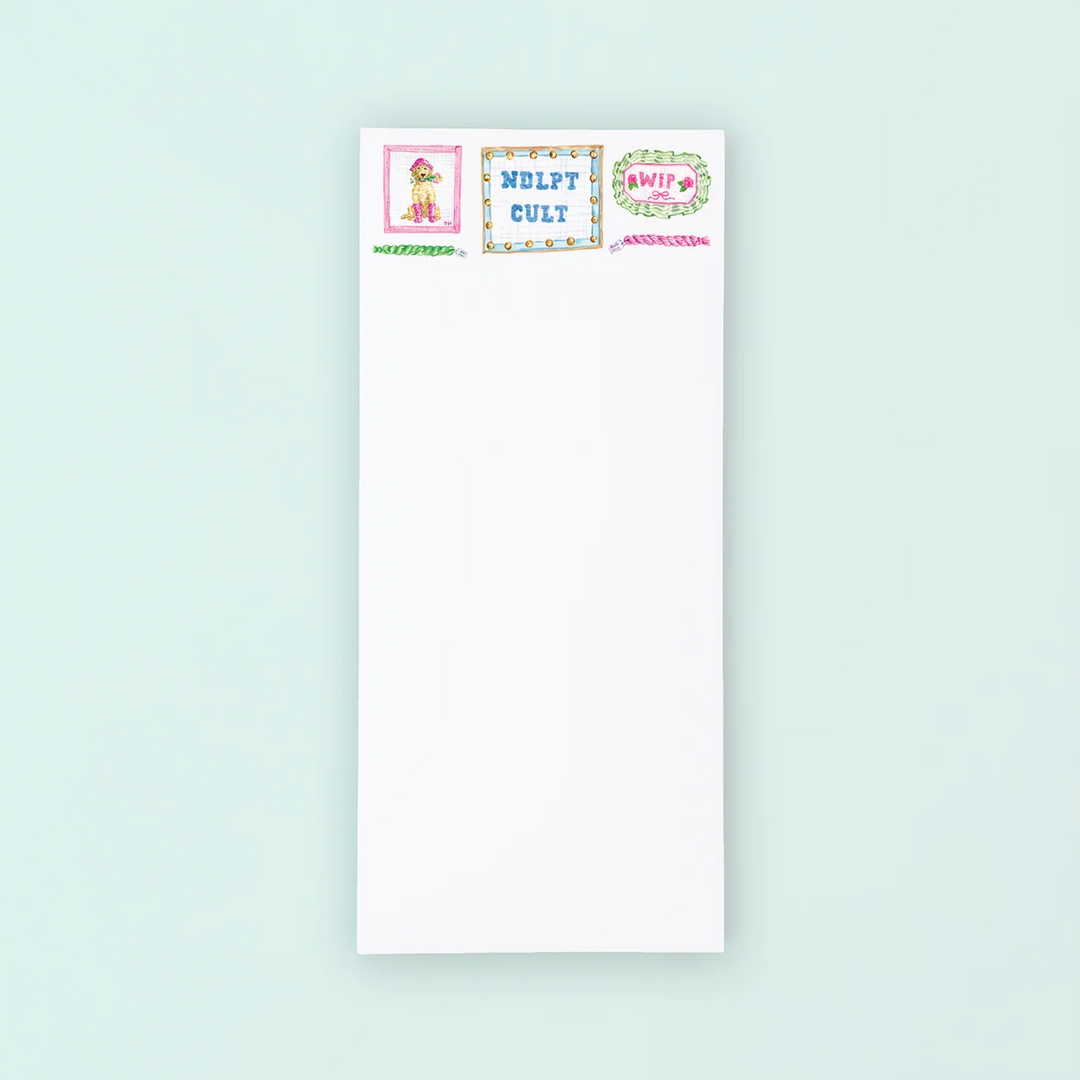 Taylor Paladino Needlepoint Cult Listpad