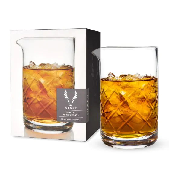 Viski Cut-Crystal Mixing Glass