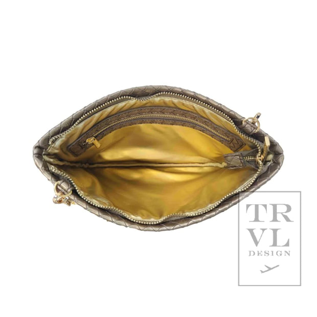 TRVL Design - Luxe Convertible Clutch - Woven Bronze