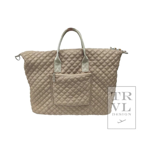 TRVL Design - Overpacker - Quilted Wheat Duffel