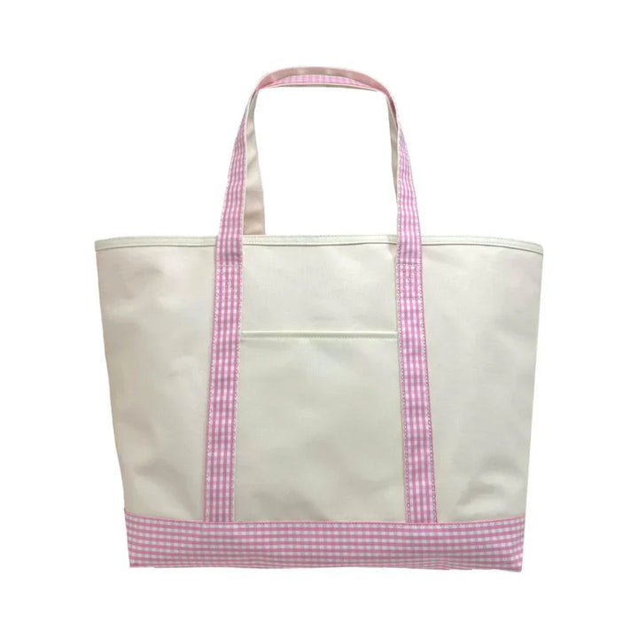 TRVL Design Maxi Tote Coated Canvas Natural with Trim