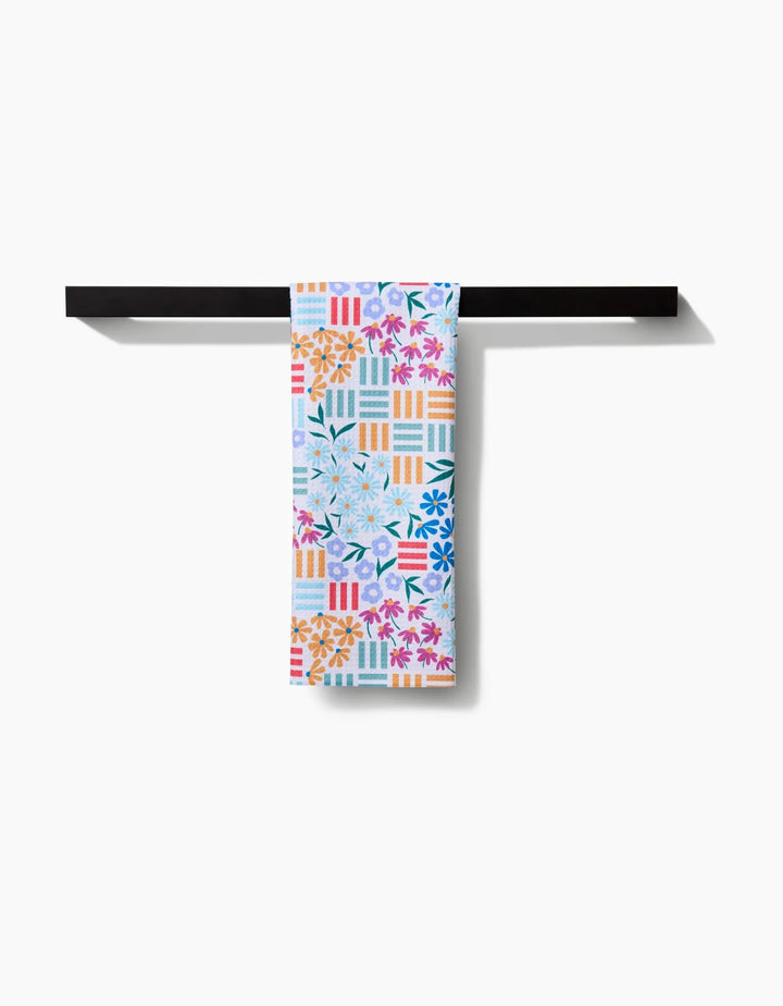 Geometry Floral Garden Tea Towel