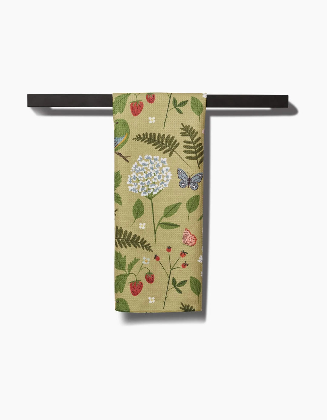 Geometry Good Green Earth Tea Towel