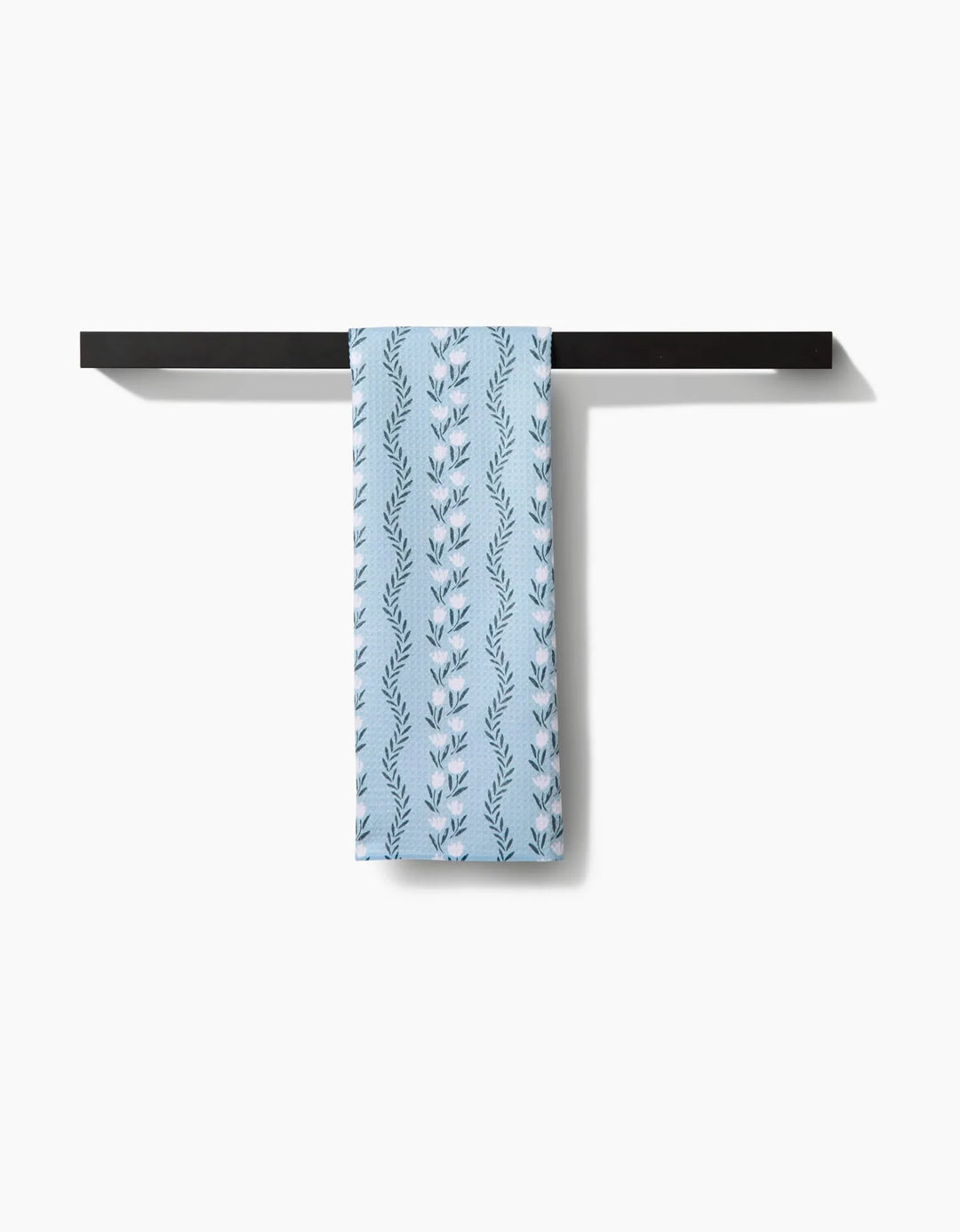 Geometry Vintage Floral Stripe Tea Towel
