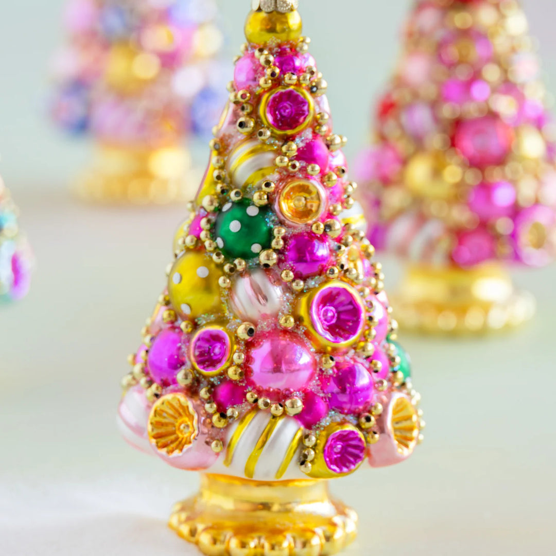 Glitterville Golden Grandeur Tree Ornament