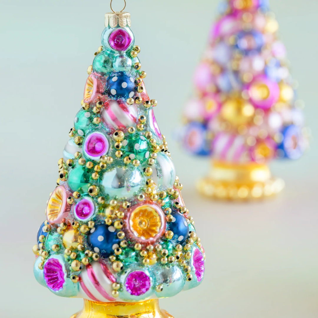 Glitterville Golden Grandeur Tree Ornament