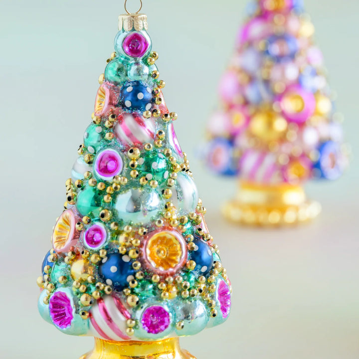Glitterville Golden Grandeur Tree Ornament