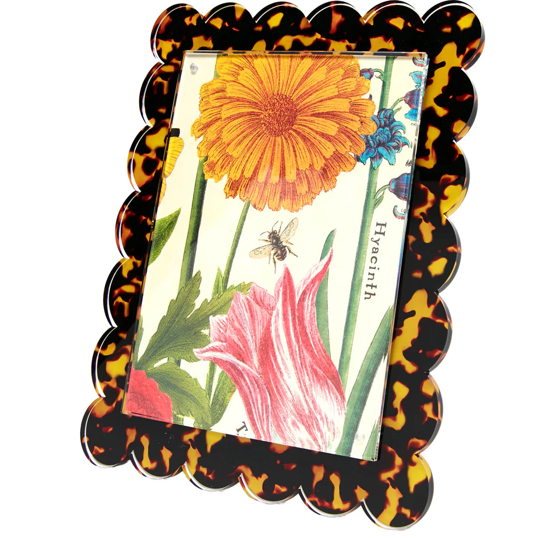 Tara Wilson Scallop Picture Frame Tortoise