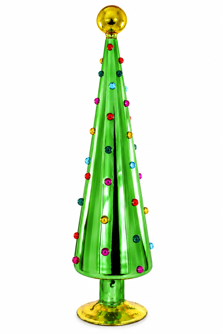 Cody Foster Decorated Dotted Green Tabletop Tree