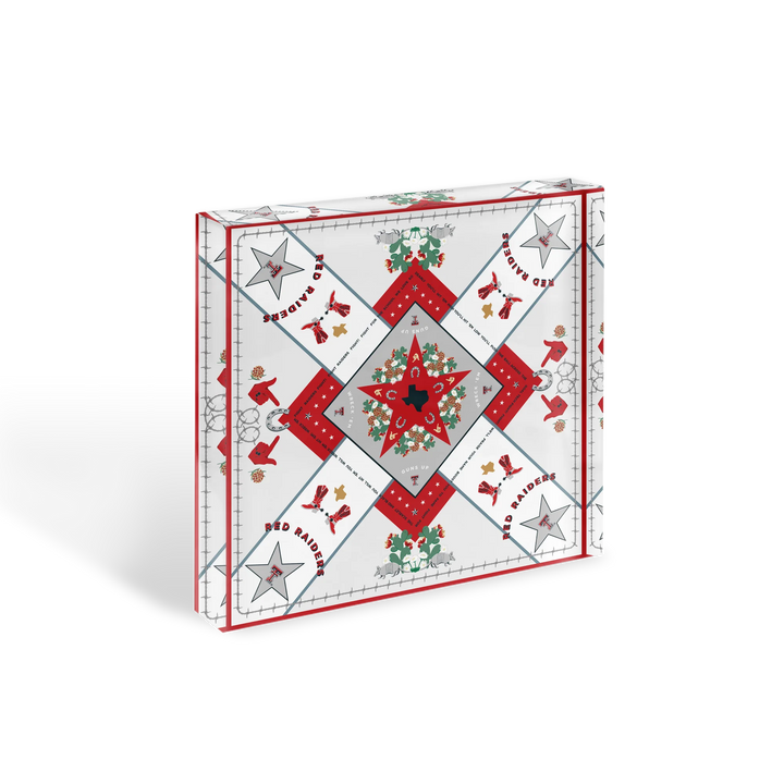 Saturday Silks Texas Tech Red Raiders Acrylic Block Art