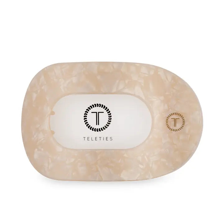 TELETIES Soft Surf Flat Round Hair Clip