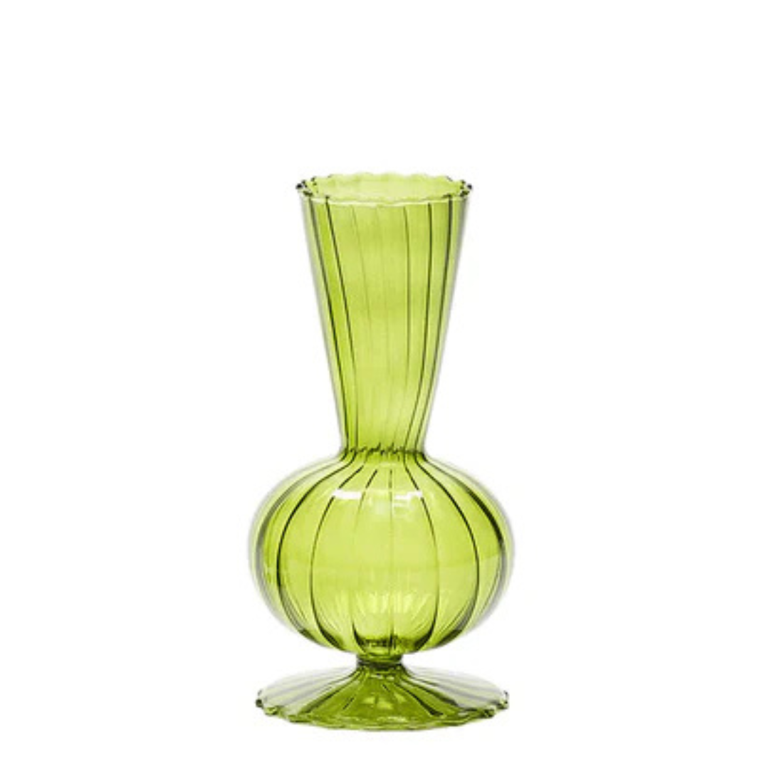 Kim Seybert Tess Bud Vase Olive