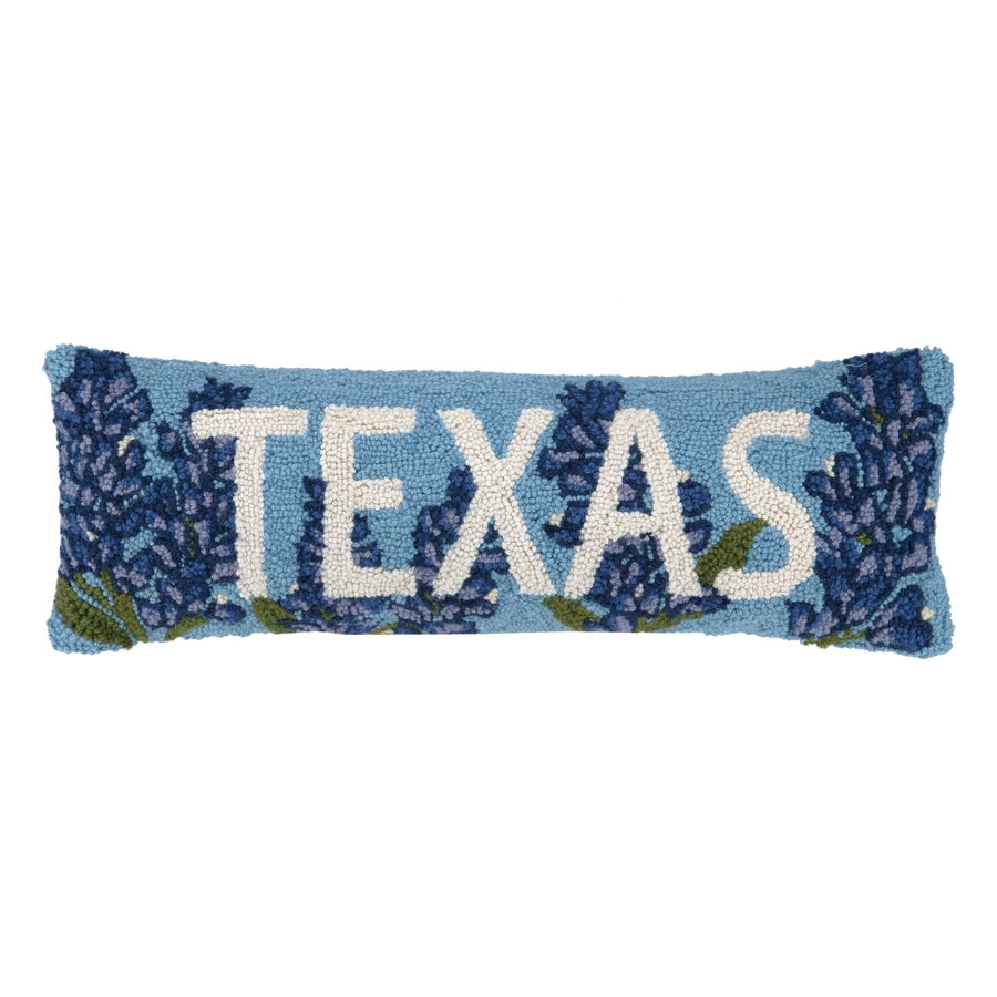 Texas Bluebonnet Hook Pillow