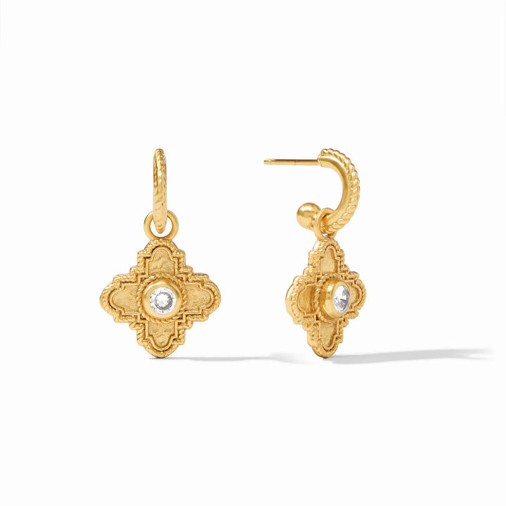 Julie Vos Malta Hoop & Charm Earring