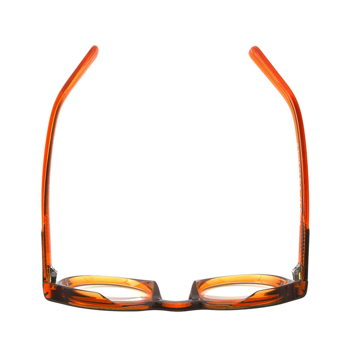 Ryan Simkhai Eyeshop Theodore Readers Navy & Transparent Orange