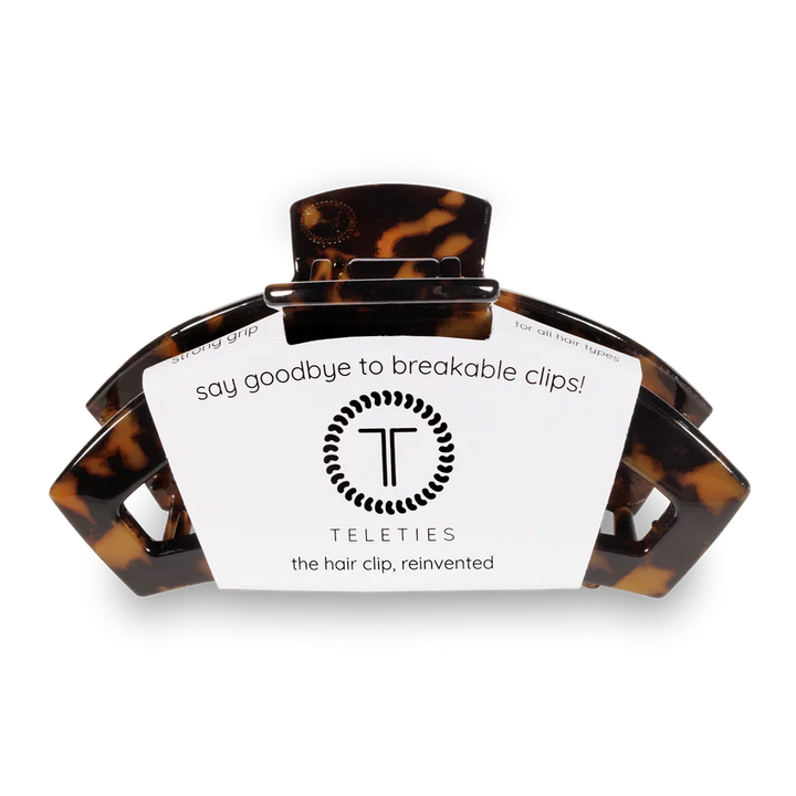 TELETIES Open Hair Clip Tortoise