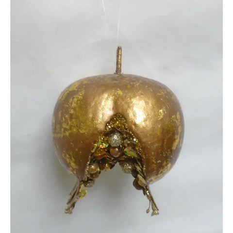 Tuscan Open Pome Ornament - Gold