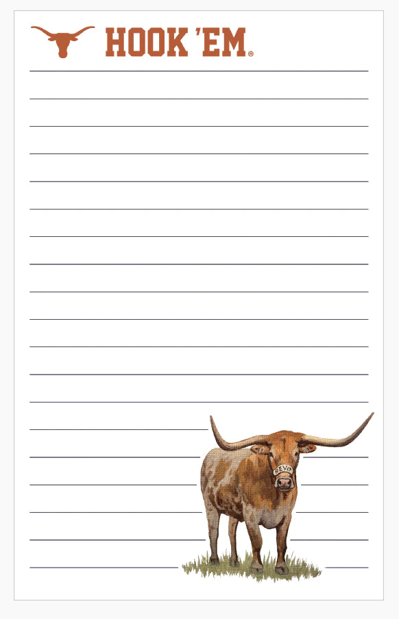 University of Texas Mascot Notepad