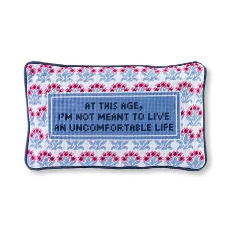 Furbish Uncomfortable Needlepoint Pillow
