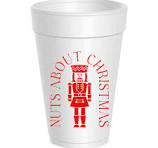 Nuts About Christmas Styrofoam Cups