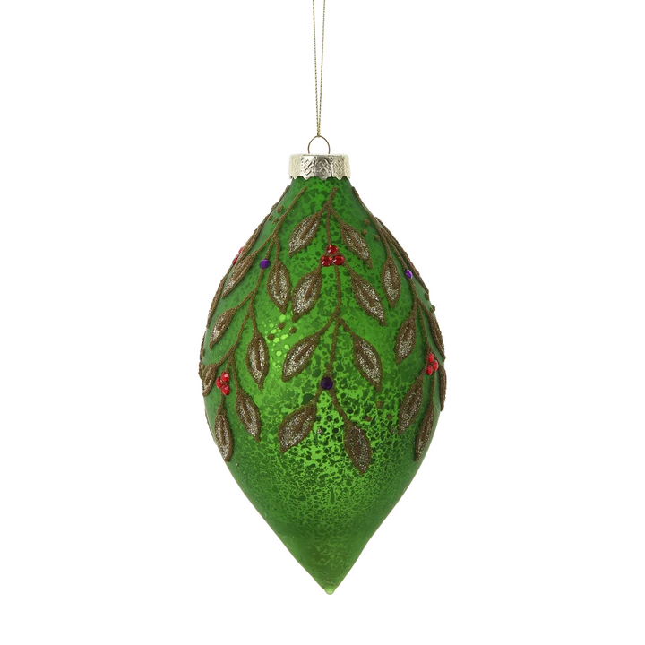 Winward Green Textured Foliage Ornament