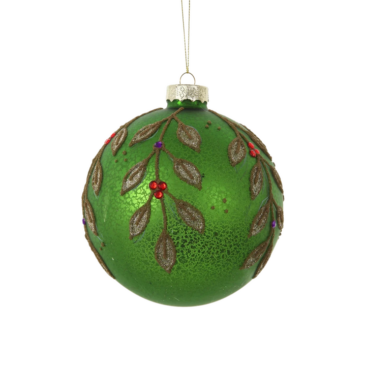 Winward Green Textured Foliage Ornament