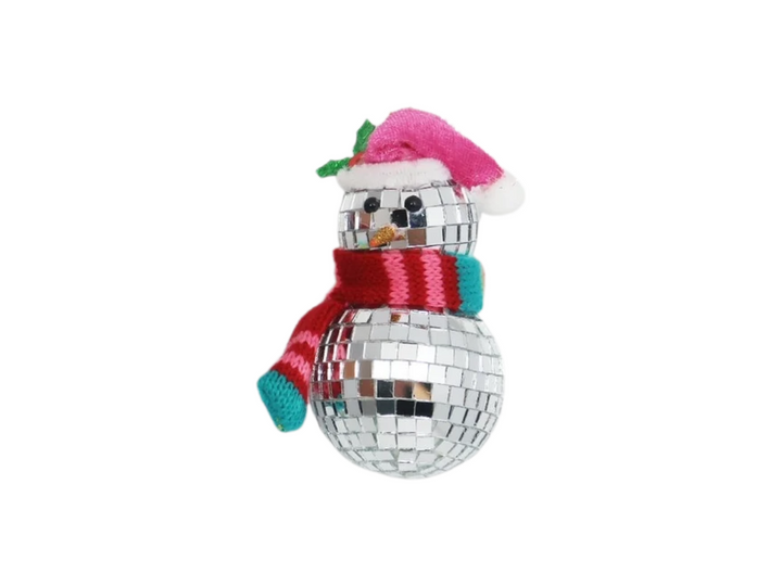 Mirrored Snowman Ornament