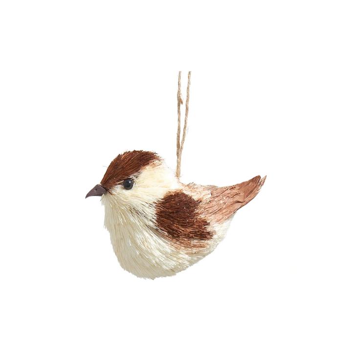Kurt Adler Brown Straw Bird Ornament