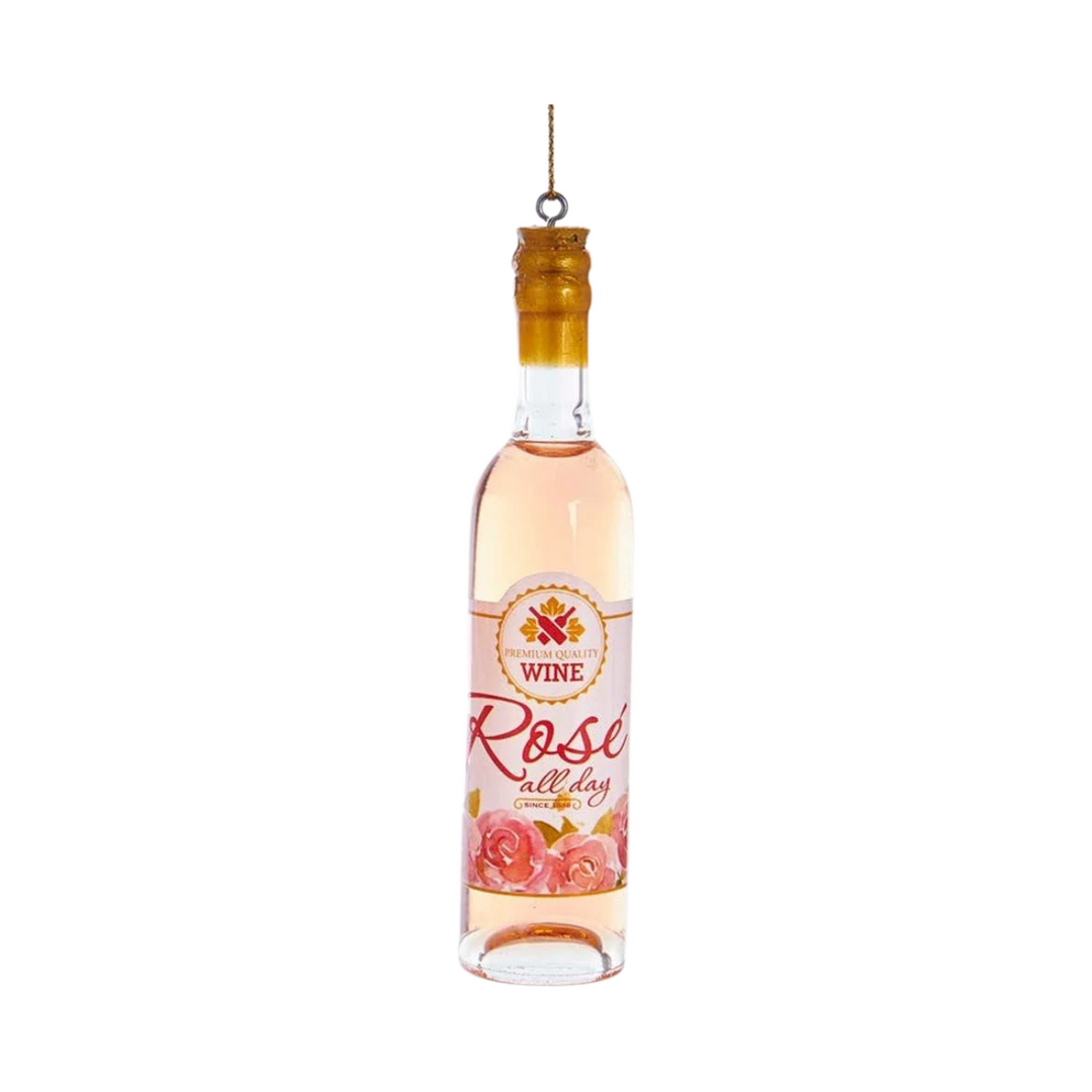 Kurt Adler Rosé Wine Ornament