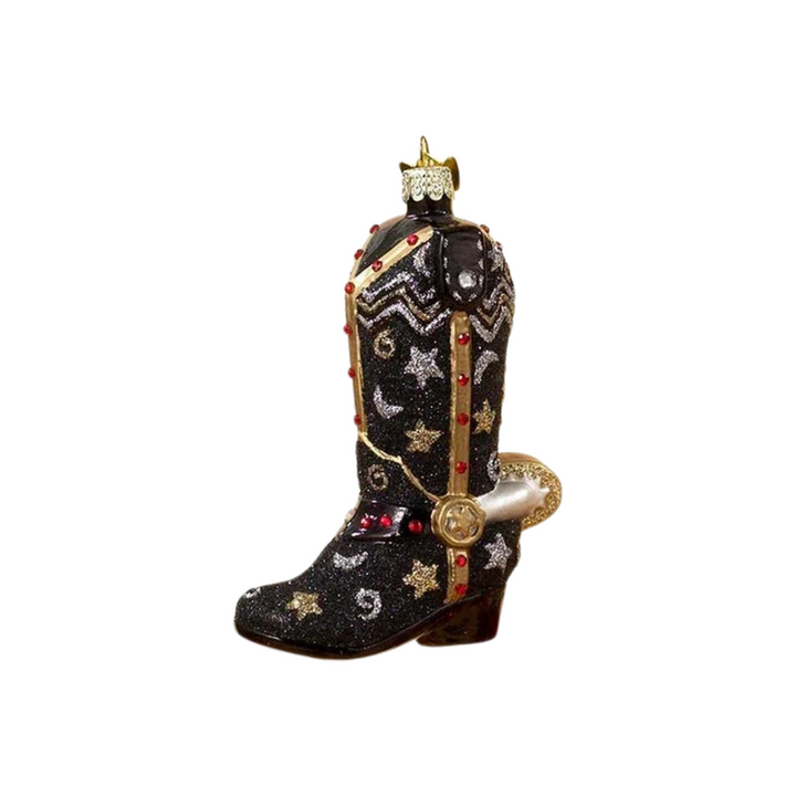 Kurt Adler Noble Gems Cowboy Boot Ornament