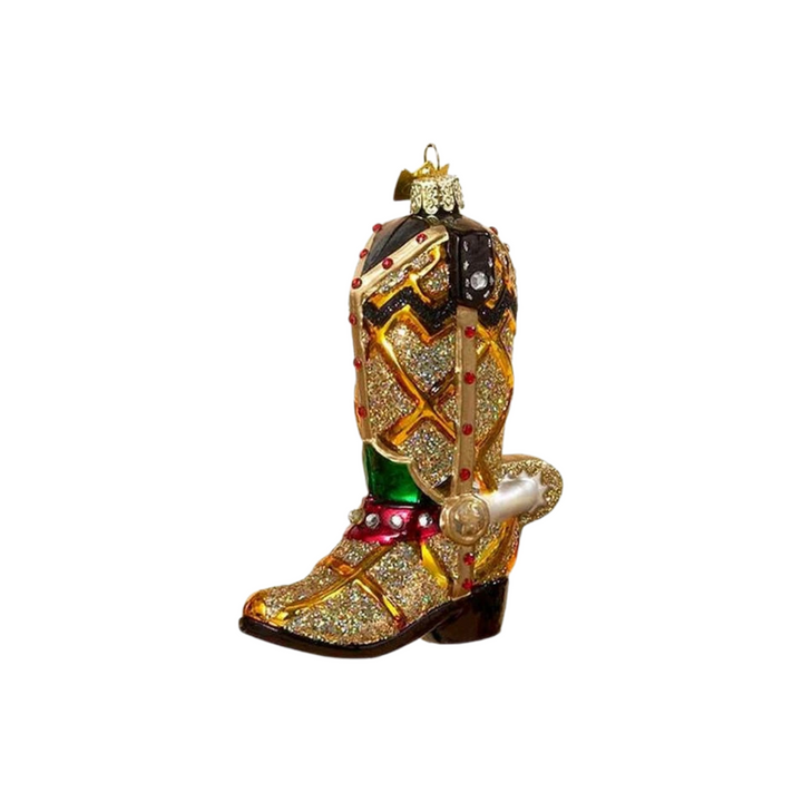 Kurt Adler Noble Gems Cowboy Boot Ornament