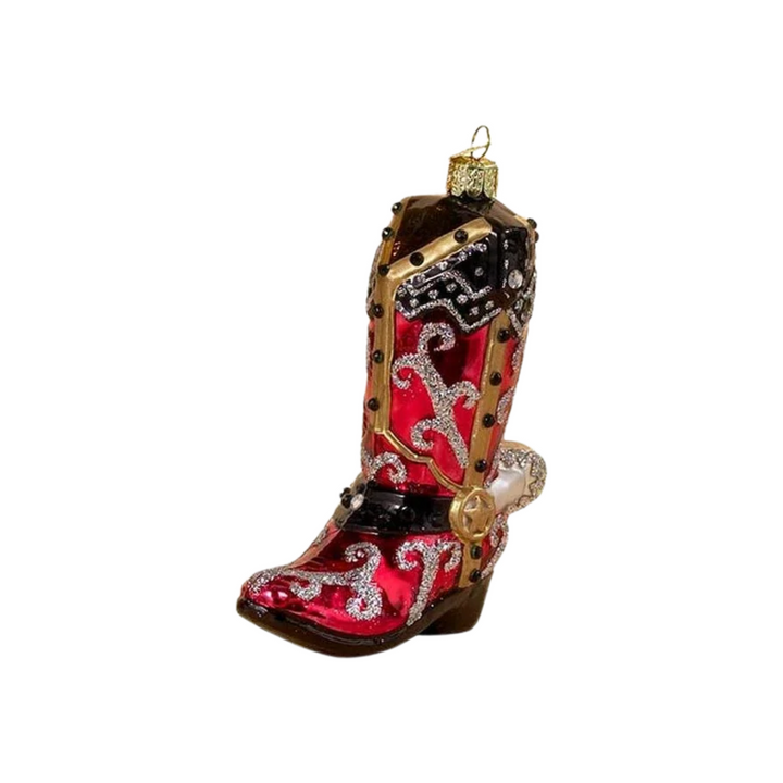 Kurt Adler Noble Gems Cowboy Boot Ornament