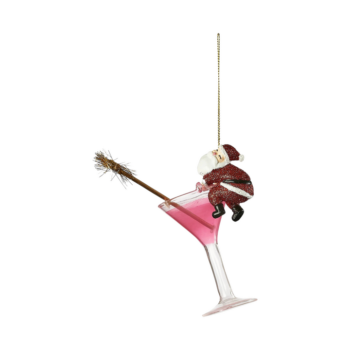 Cheers Santa Ornament