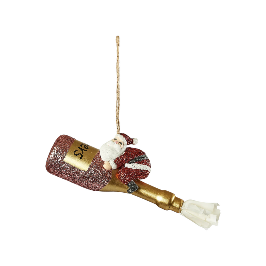 Cheers Santa Ornament