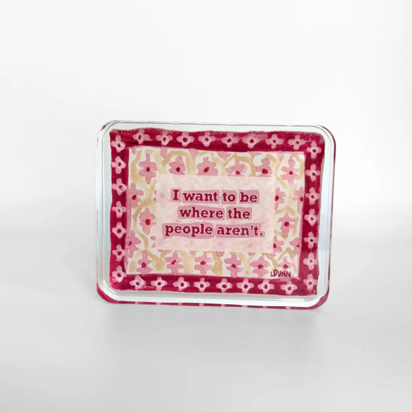 Lauren Dunn Where the People Aren't Acrylic Block