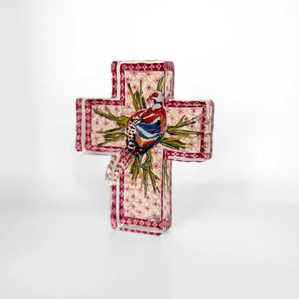 Lauren Dunn Sanctuary in the Meadow Acrylic Cross
