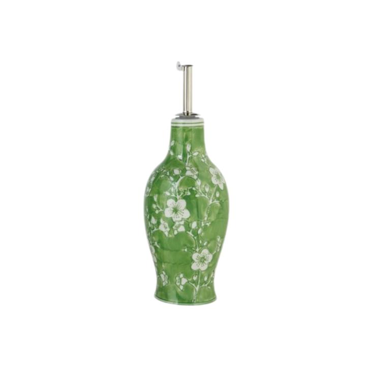 Hazel Mazel HandPainted Stoneware Oil Cruet