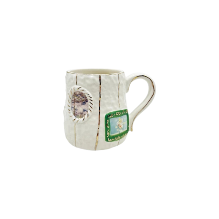 Embossed Hand-Painted Mug
