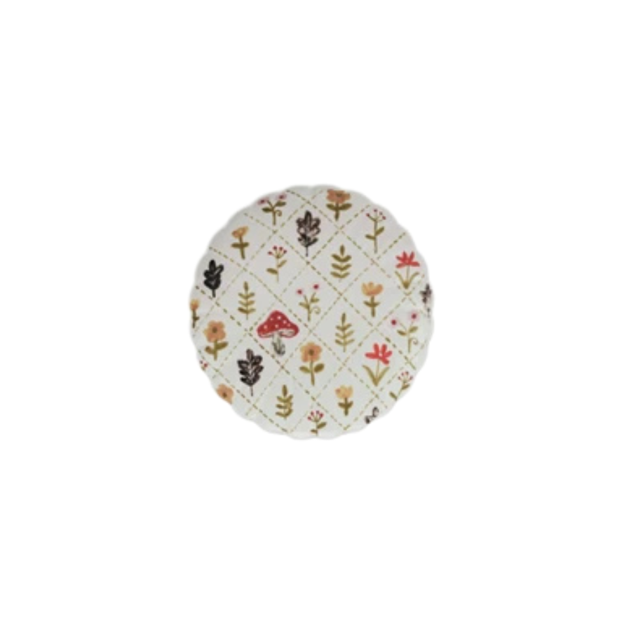 Hand-Painted Scalloped Plate