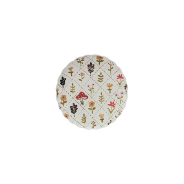 Hand-Painted Scalloped Plate