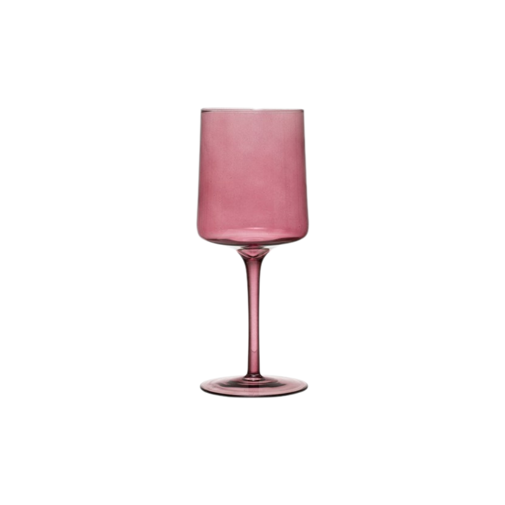 Mid-Century Stemmed Wine Glass