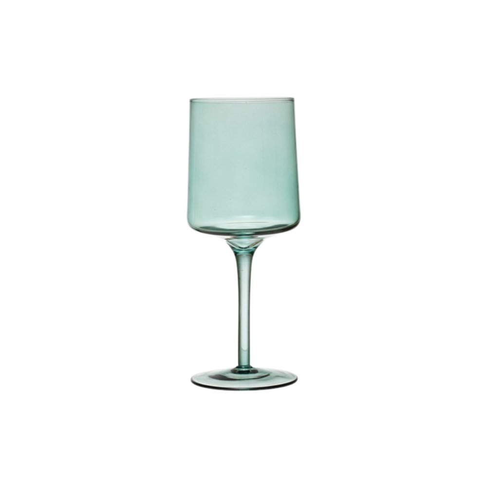 Mid-Century Stemmed Wine Glass