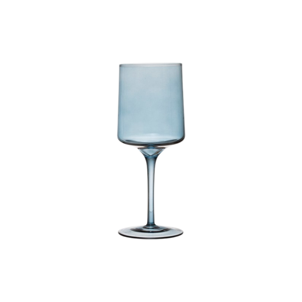 Mid-Century Stemmed Wine Glass
