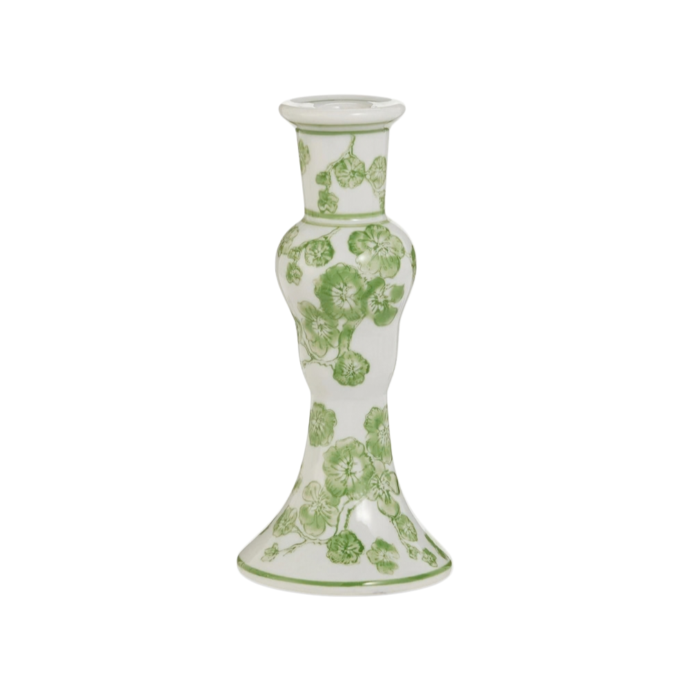Green Cherry Blossom Candlestick