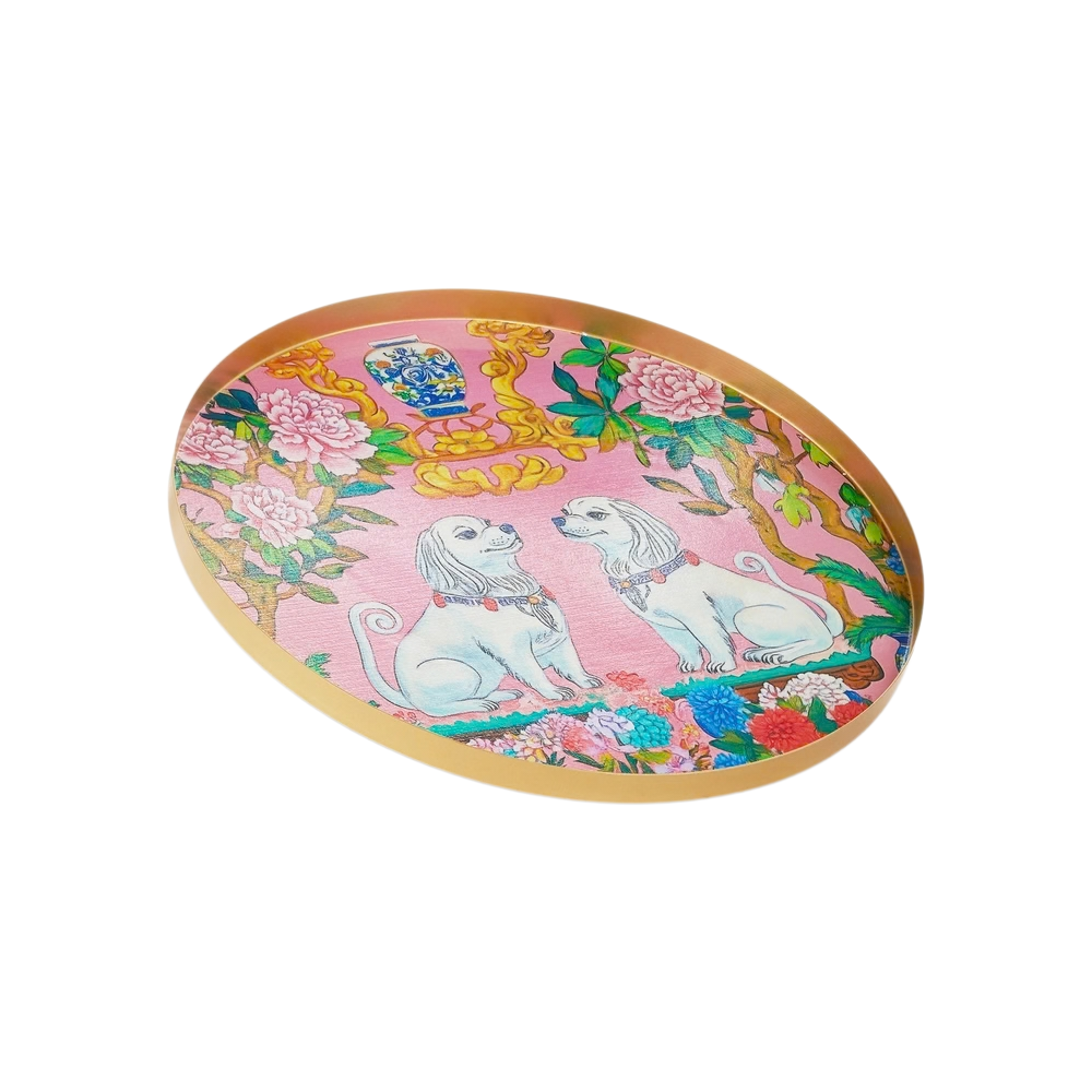 Pink Dog Tray