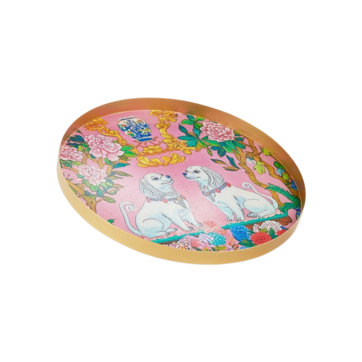 Pink Dog Tray
