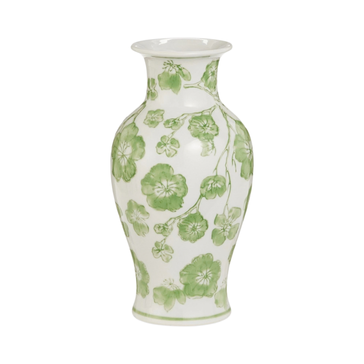 Green Cherry Blossom Bud Vase