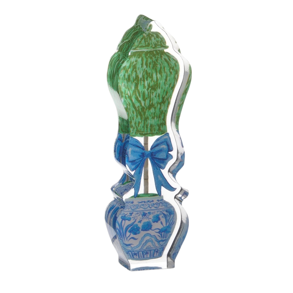 Boxwood Ginger Jar Topiary Acrylic Cut Outs