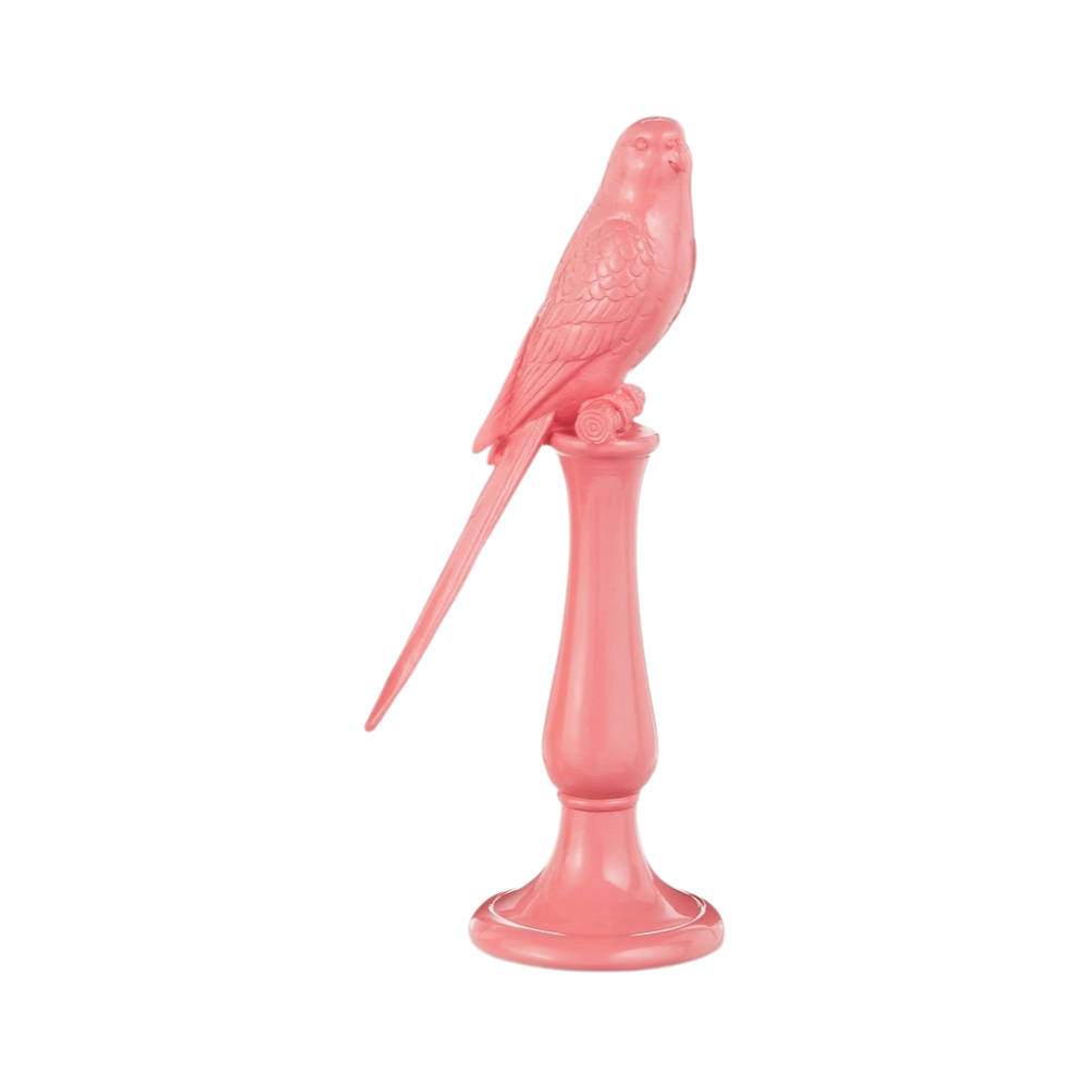 Pink Birds on Pedestal